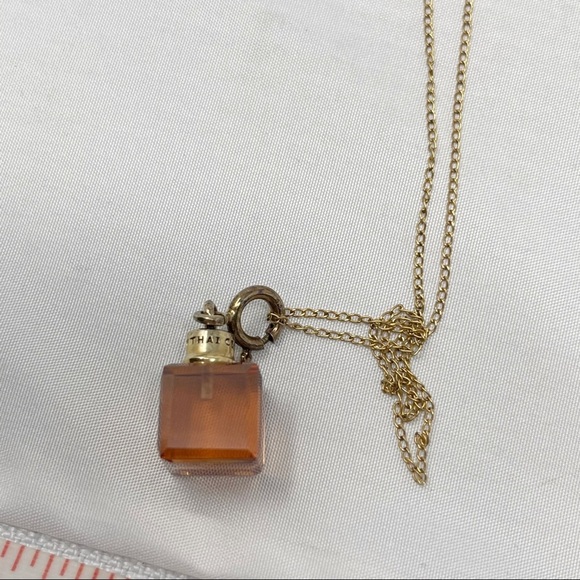 Lirm Thai Amber Colored CZ 925 Sterling Silver Dainty Necklace - Picture 6 of 9